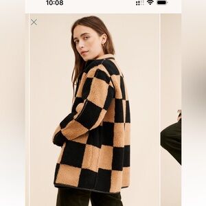 Elegant Tan Teddy Jacket